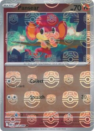 SV White Flare 014/086 Pansear (MASTER BALL Reverse Holo)