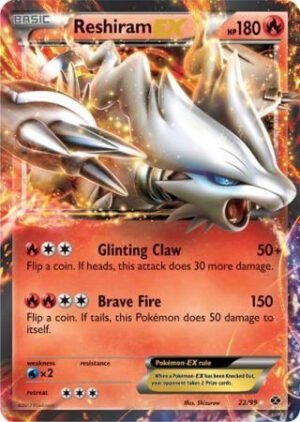 Next Destinies 22/99 Reshiram EX (Half Art)