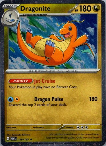 Scarlet & Violet 151 149/165 Dragonite (Cosmo Holo)