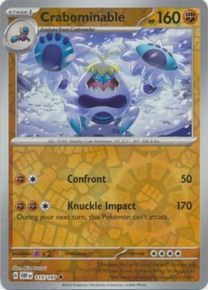 SV Obsidian Flames 115/197 Crabominable (Reverse Holo)