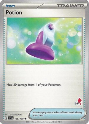 Scarlet & Violet (Base Set) 188/198 Potion (Armarouge Symbol 25)
