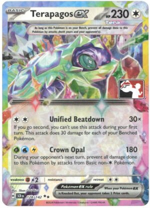 SV Stellar Crown 128/142 Terapagos ex (Prize Pack League Promo)