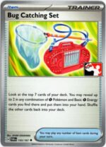 SV Twilight Masquerade 143/167 Bug Catching Set (Prize Pack League Promo Non-Holo Right Side Stamp)
