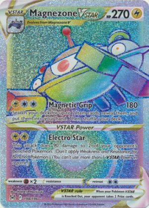 SWSH Lost Origin 198/196 Magnezone VSTAR (Rainbow Rare)
