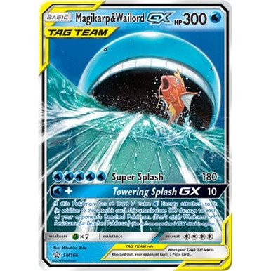 Sun & Moon Promo SM166 Magikarp & Wailord GX (TAG TEAM)