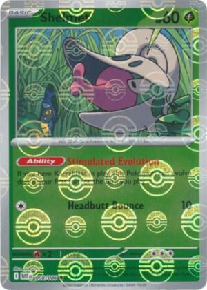 SV White Flare 008/086 Shelmet (POKE BALL Reverse Holo)