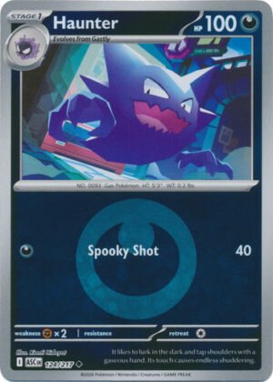 ME Ascended Heroes 124/217 Haunter (Reverse Holo ENERGY SYMBOL)
