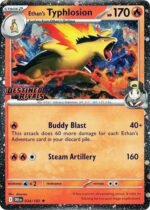 SV Destined Rivals 034/182 Ethan's Typhlosion (Cosmo Holo Destined Rivals Stamp)
