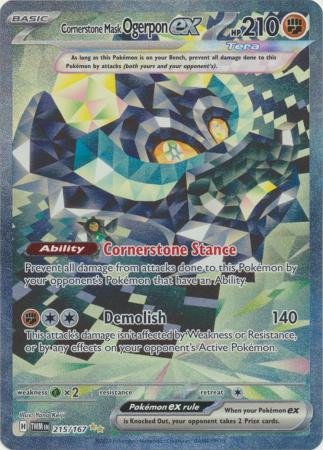 SV Twilight Masquerade 215/167 Cornerstone Mask Ogerpon ex (Alternative Art, Full Art)