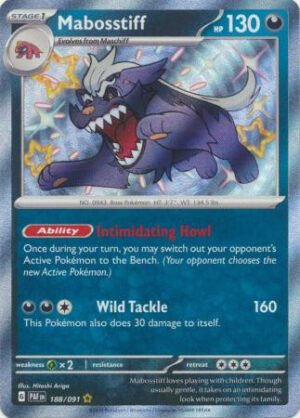 SV Paldean Fates 188/091 Mabosstiff (Holo Shiny)