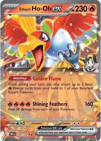 SV Destined Rivals 039/182 Ethan's Ho-Oh ex (Prize Pack League Promo)