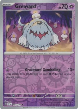 Scarlet & Violet (Base Set) 104/198 Greavard (Reverse Holo)