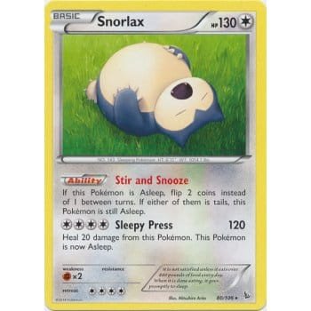 XY Flashfire 80/106 Snorlax
