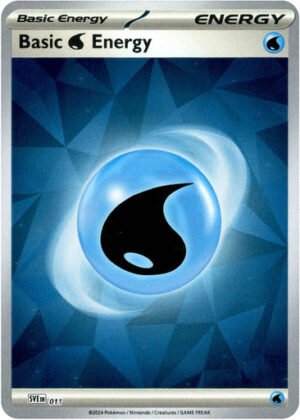 Scarlet & Violet SVE EN11 Basic Water Energy (Clear Reverse Holo)