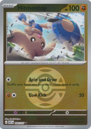 ME Ascended Heroes 102/217 Hitmontop (Reverse Holo BALL SYMBOL)