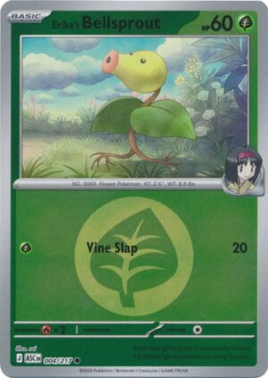 ME Ascended Heroes 004/217 Erika's Bellsprout (Reverse Holo ENERGY SYMBOL)