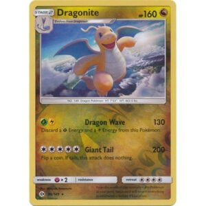 Sun and Moon (Base Set) 96/149 Dragonite (Reverse Holo)