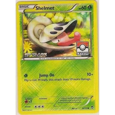 XY Furious Fists 8/111 Shelmet (League Promo 2nd Place)