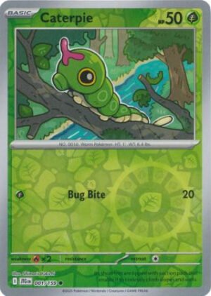 SV Journey Together 001/159 Caterpie (Reverse Holo)