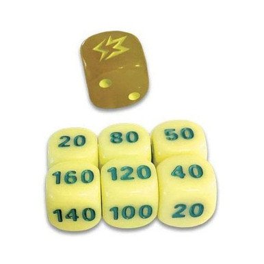 Rebel Clash: Yellow (Translucent) & Yellow & Green (Small) Dice