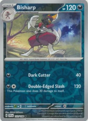Scarlet & Violet (Base Set) 133/198 Bisharp (Reverse Holo)