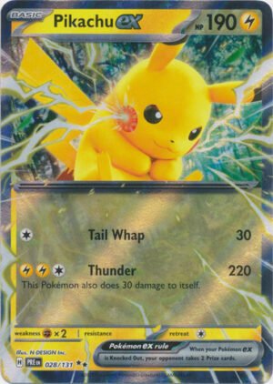 SV Prismatic Evolutions 028/131 Pikachu ex (Half Art)