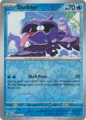 Scarlet & Violet 151 090/165 Shellder (Reverse Holo)