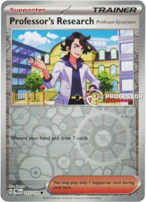 SV Prismatic Evolutions 125/131 Professor's Research [Professor Sycamore] (Professor Program League Promo)