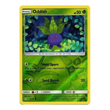 SM Unbroken Bonds 005/214 Oddish (Reverse Holo)