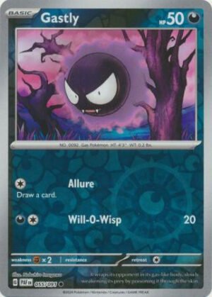 SV Paldean Fates 055/091 Gastly (Reverse Holo)