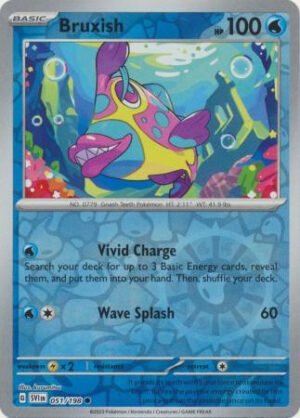 Scarlet & Violet (Base Set) 051/198 Bruxish (Reverse Holo)