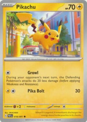 SV Paldean Fates 018/091 Pikachu