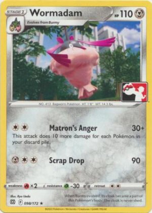 Brilliant Stars 098/172 Wormadam (Prize Pack League Promo Non-Holo)