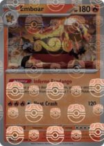 SV White Flare 013/086 Emboar (MASTER BALL Reverse Holo)