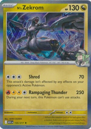 ME Ascended Heroes 155/217 N's Zekrom (Holo)
