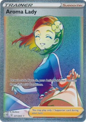 Evolving Skies 221/203 Aroma Lady (Rainbow Rare)