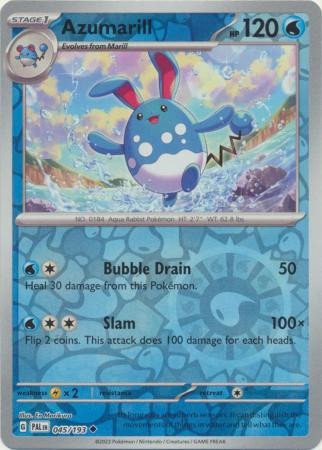 SV Paldea Evolved 045/193 Azumarill (Reverse Holo)