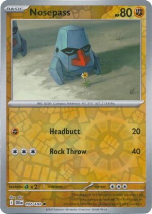 SV Destined Rivals 097/182 Nosepass (Reverse Holo)