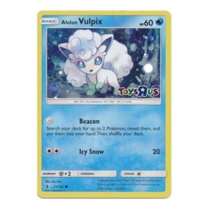 SM Guardians Rising 21/145 Alolan Vulpix (Toys R Us Cosmo Holo)