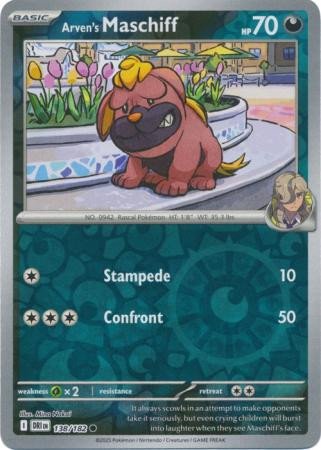 SV Destined Rivals 138/182 Arven's Maschiff (Reverse Holo)