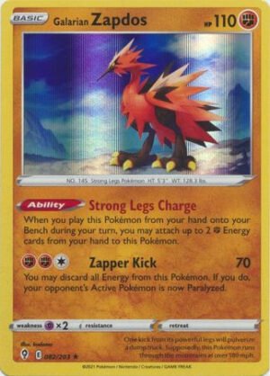 Evolving Skies 082/203 Galarian Zapdos (Holo)