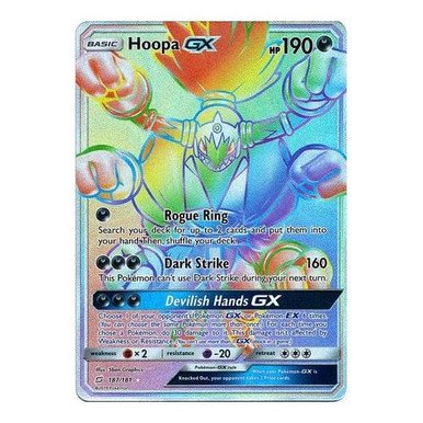SM Team Up 187/181 Hoopa GX (Rainbow Rare)