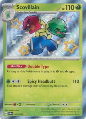 SV Paldean Fates 107/091 Scovillain (Holo Shiny)