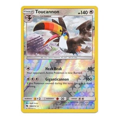 SM Lost Thunder 166/214 Toucannon (Reverse Holo)