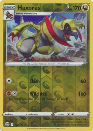 Brilliant Stars 112/172 Haxorus (Reverse Holo)