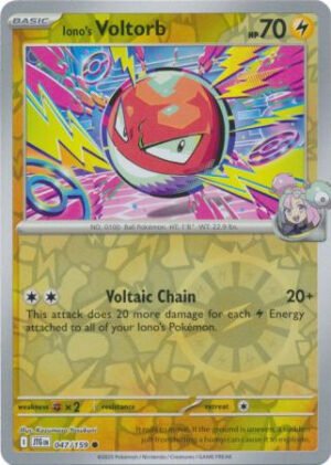 SV Journey Together 047/159 Iono's Voltorb (Reverse Holo)