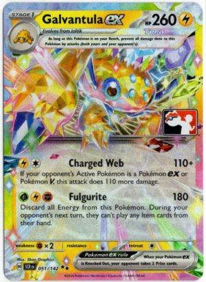 SV Stellar Crown 051/142 Galvantula ex (Prize Pack League Promo)