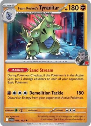 SV Destined Rivals 096/182 Team Rocket's Tyranitar (Non-Holo)