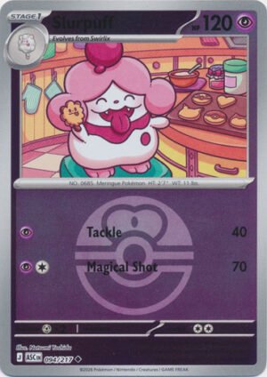 ME Ascended Heroes 094/217 Slurpuff (Reverse Holo BALL SYMBOL)