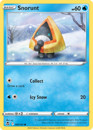 SWSH Silver Tempest 041/195 Snorunt